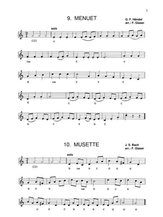 75 Baroque and Classical Pieces - Partition - Flûte à bec