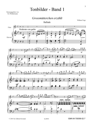 Tonbilder - Volume 2 - Wilhelm Popp - Partition - Flûte traversière